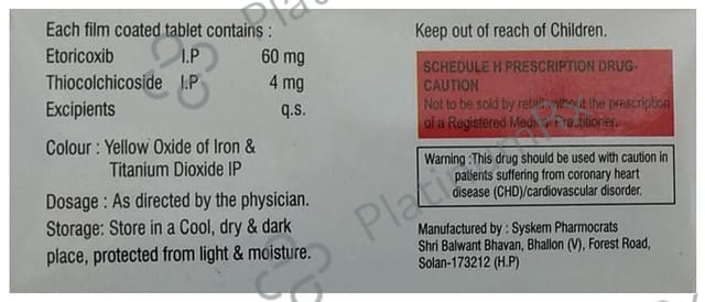 Elimidol MR 60/4mg Tablet 10s