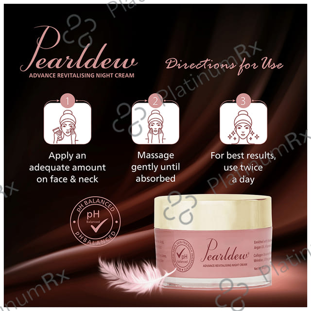 Pearldew Advance Revitalising Night Cream (50gm Each) 4 jar