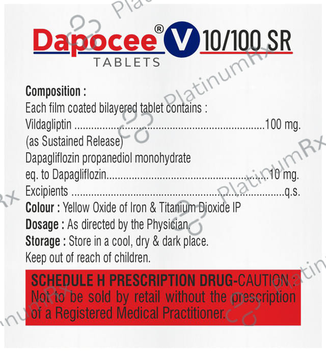 Dapocee V 10mg/100mg Tablet SR