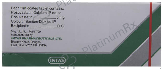 Arvast 5mg Tablet 10s
