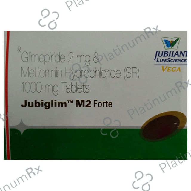 Jubiglim M 2 Forte Tablet PR 10 Tablet PR