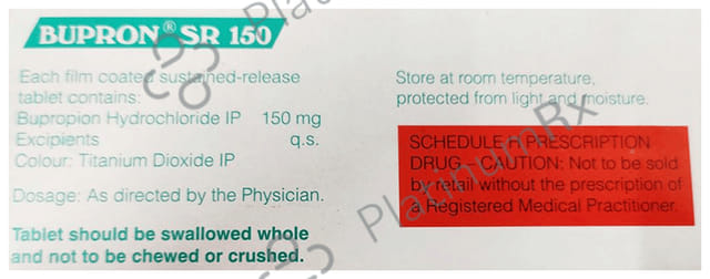 Bupron SR 150mg Tablet 10s