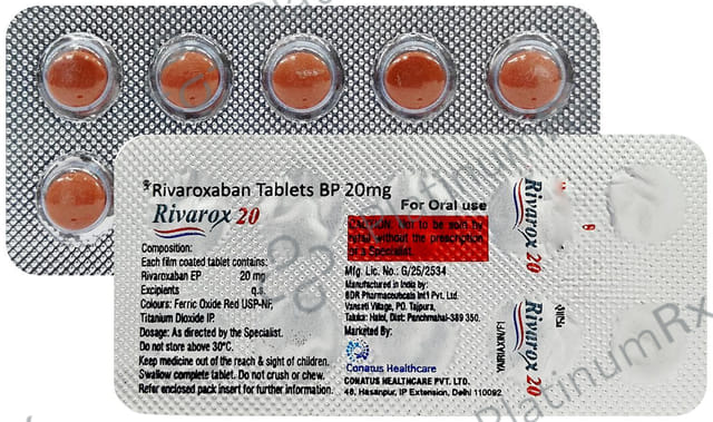 Rivarox 20 Tablet 10 tablets