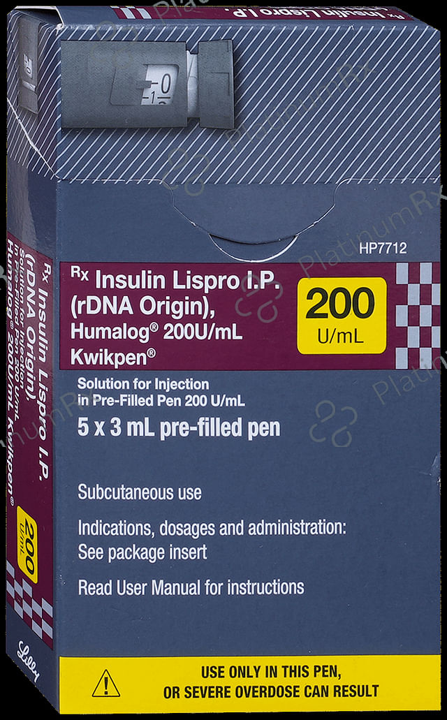 Humalog Lispro Kwikpen 200IU 3ml