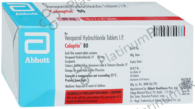 Calaptin 80mg Tablet 30s