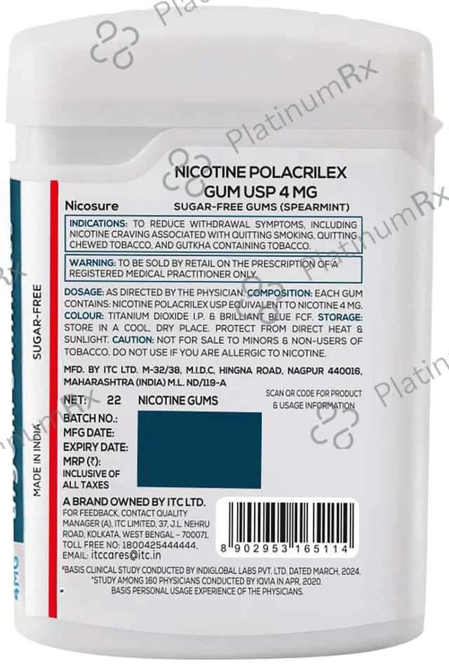 Nico Sure 4mg Chewing gum 22s