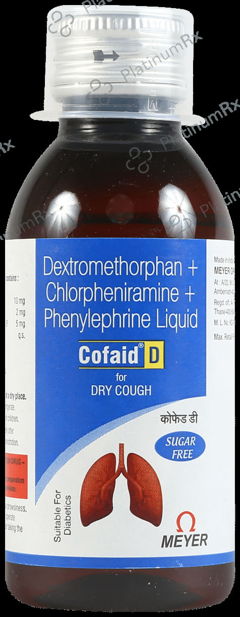 Cofaid D Syrup Sugar Free 100ml
