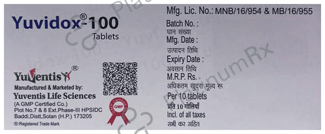 Yuvidox 100mg Tablet DT