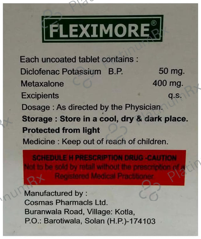 Fleximore 50/400mg Tablet 10s