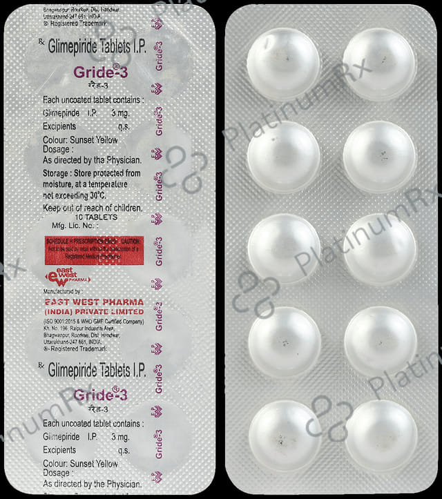 Gride 3mg Tablet