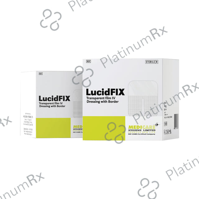 Medica Lucidfix Trasparent Film IV Dressing with Border 6cm x 7cm
