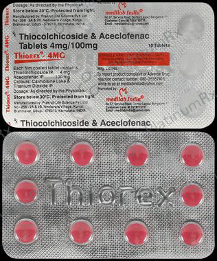Thiorex 100/4mg Tablet 10s