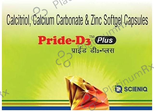 Pride-D3 60K Plus Soft Gelatin Capsule