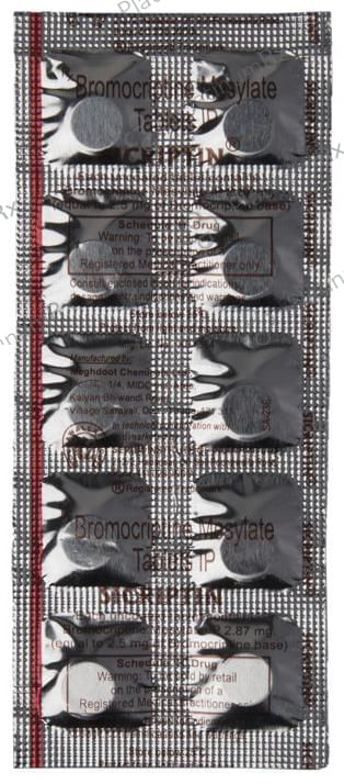 Sicriptin 2.5mg Tablet 10s