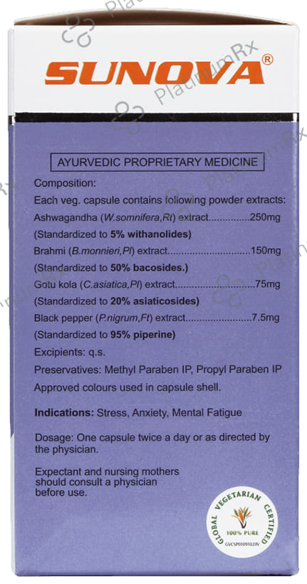 Sunova Anti-Stress Veg Capsule