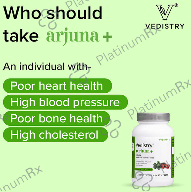Vedistry Arjuna+ Tablet for Heart Care