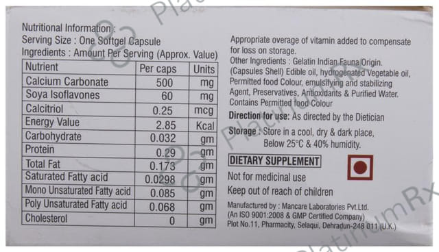 Radcal ISO Soft Gelatin Capsule 10s