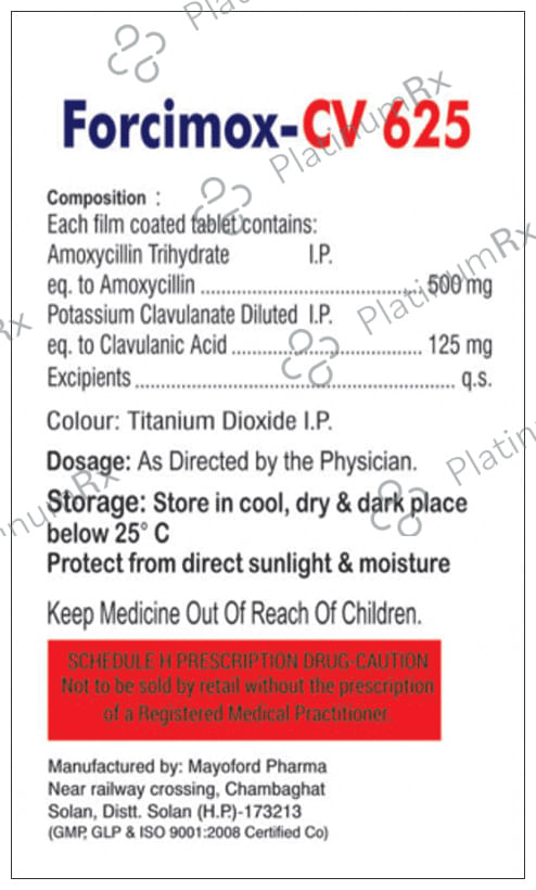 Forcimox-CV 625 Tablet