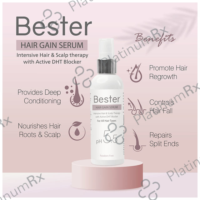 Bester PH 5.5 Hair Gain Serum (100ml Each) 1 Bottle
