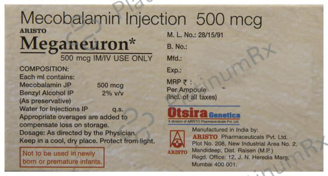Meganeuron 500mcg Injection 1ml