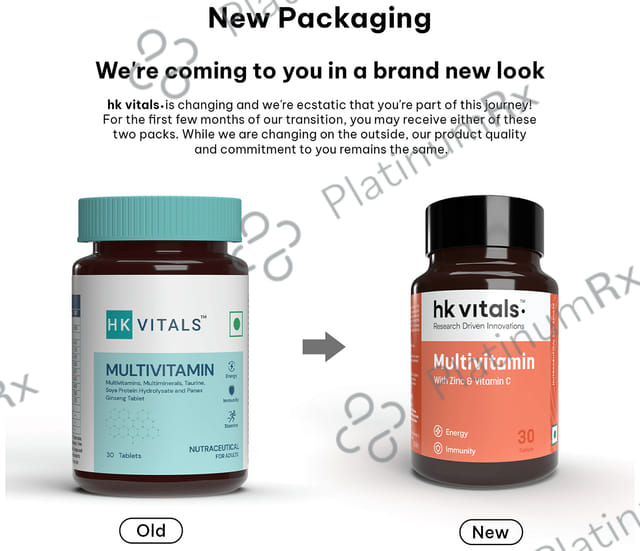 Healthkart HK Vitals Multivitamin Tablet 30s