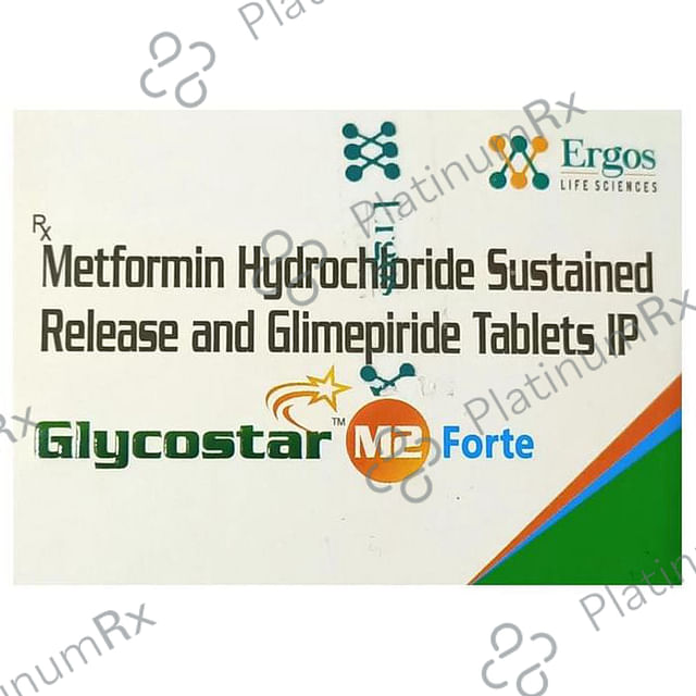 Glycostar M Forte 2mg/1000mg Tablet SR
