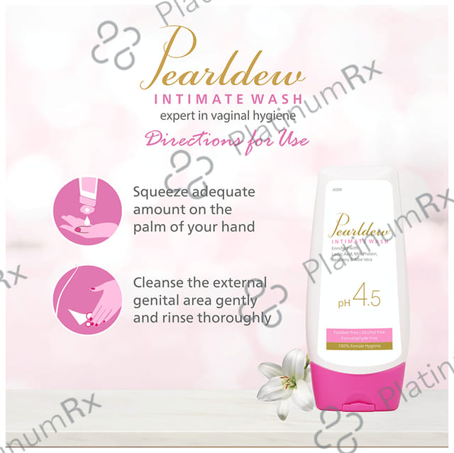 Pearldew PH 4.5 Intimate Wash (100ml Each) 1 Bottle