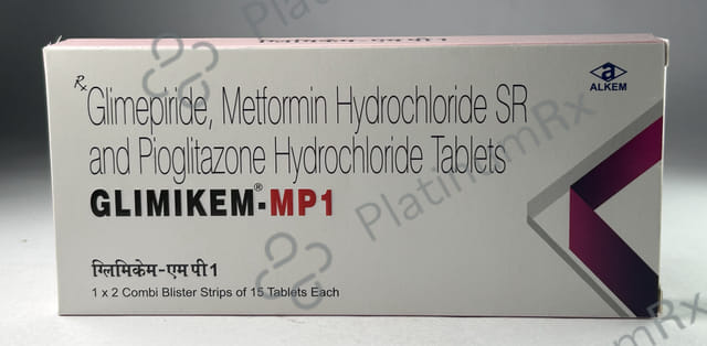 Glimikem MP 1/500/15mg Tablet 15s