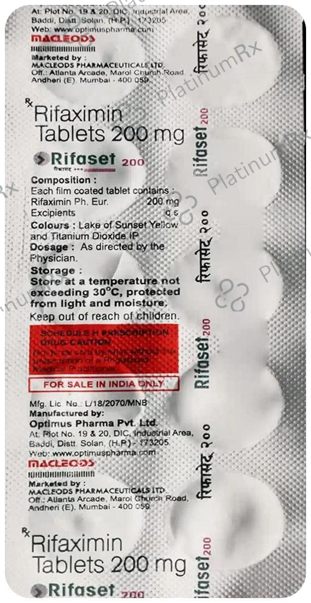 Rifaset 200mg Tablet 10s