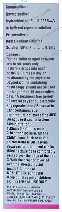 Nozilet Kid Nasal Solution