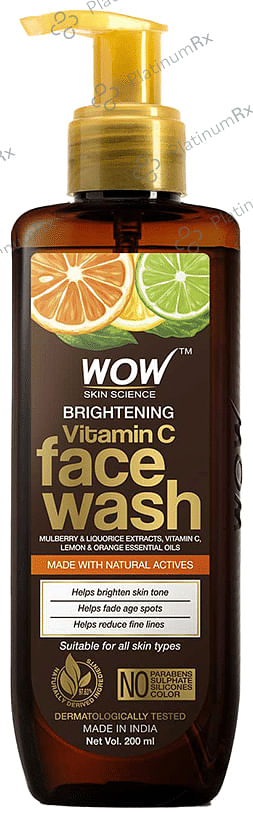 WOW Skin Science Vitamin C & Niacinamide Face Wash 200 ml