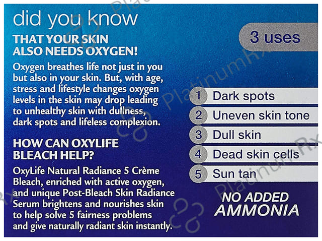Dabur Oxylife Natural Radiance 5 Creme Bleach