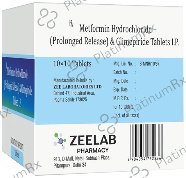 Glynet M 2/1000mg Forte Tablet SR 10s