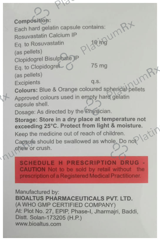 Rosulife CV 10/75mg Capsule 10s