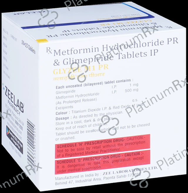 Glyzee M1/500mg Tablet PR 15s