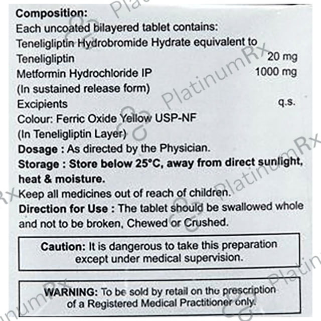 Ibgliptin-M 1000 Tablet SR