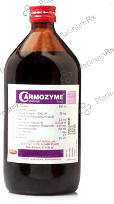 Carmozyme Liquid with Digestive Enzymes, Vitamin B2 & Niacinamide 450 ml
