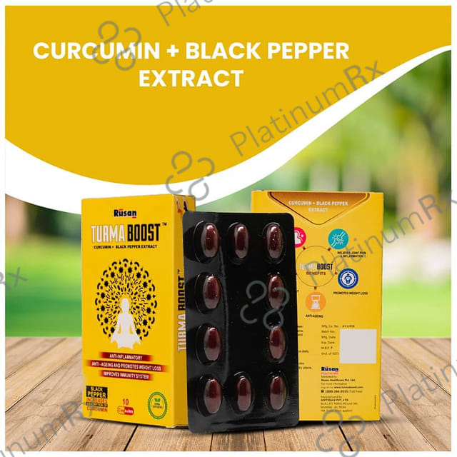 TurmaBoost Curcumin + Black Pepper Extract Capsule