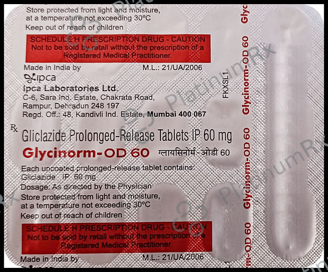Glycinorm OD PR 60mg Tablet 15s