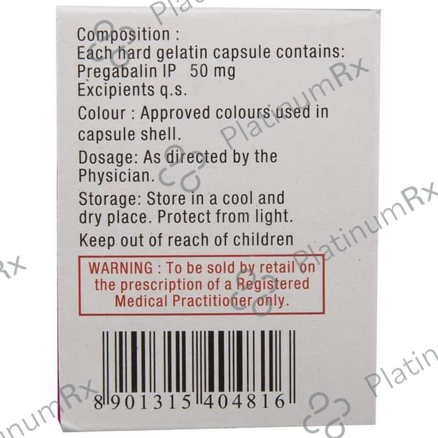 Pregaba 50 Capsule