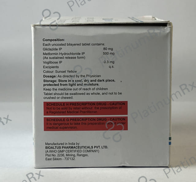 Glaze MV 80.3/500mg SR Tablet 15s