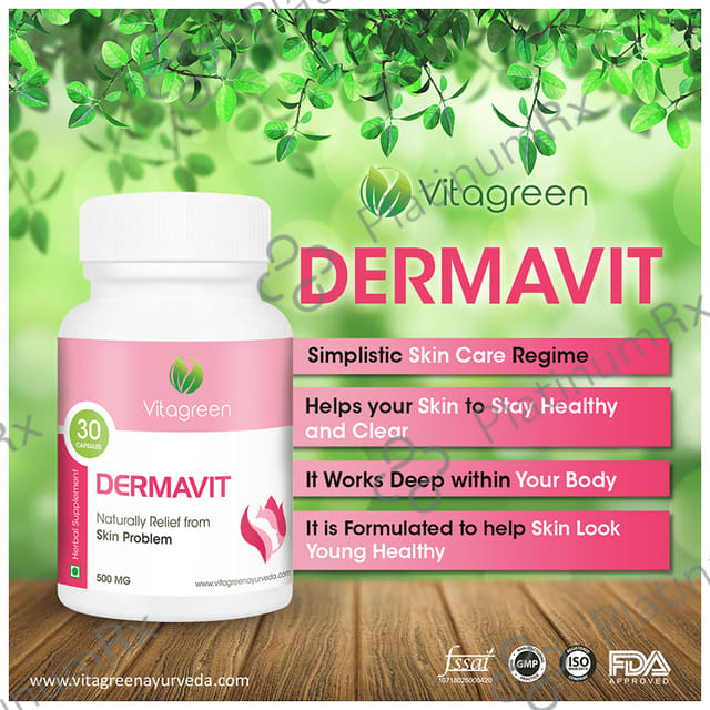 Vitagreen Dermavit 500mg Capsule
