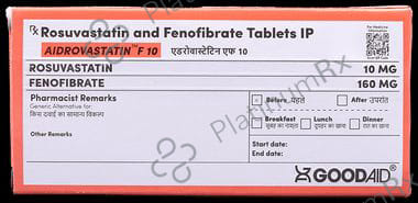 Aidrovastatin F 10/160mg Tablet 10s