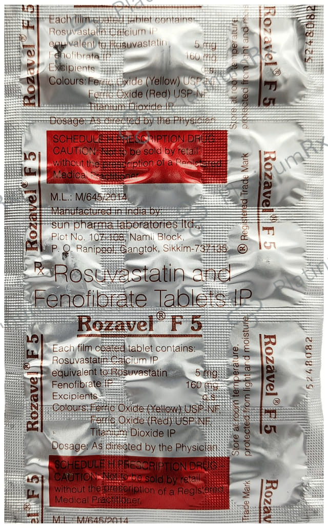 Rozavel F 5/160mg Tablet 15s