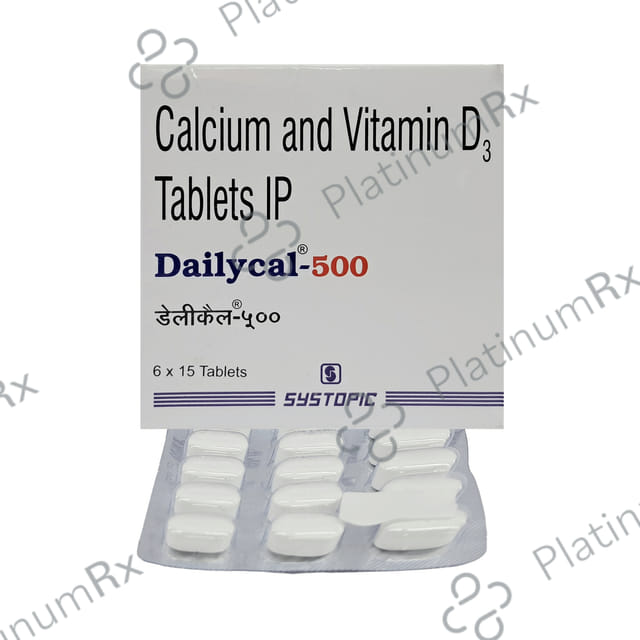 Dailycal 500mg/250IU Tablet 15s