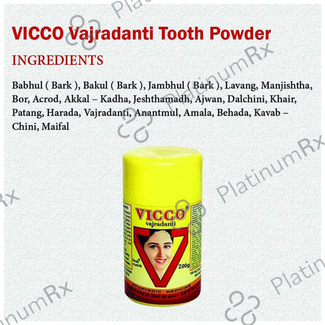 Vicco Vajradanti Tooth Powder 200 gm