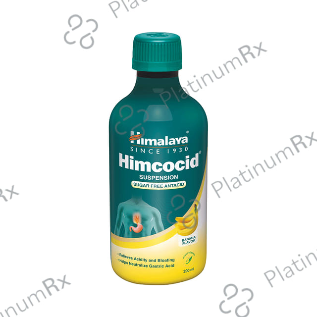 Himalaya Himcocid Sugar Free Banana Flavour Suspension 200ml