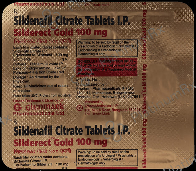 Silderect Gold 100mg Tablet 4s