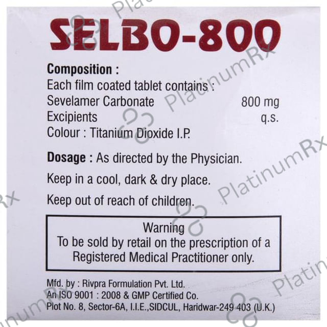Selbo 800 Tablet