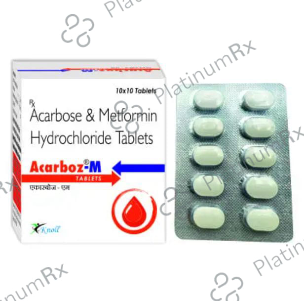 Acarboz M 50/500mg Tablet 10s